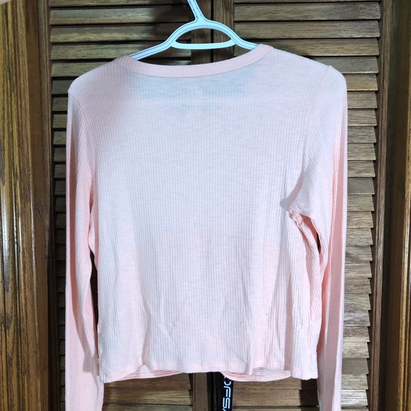 Aerie Real Soft Ribbed Cross Over Long Sleeve - Picture 5 of 5